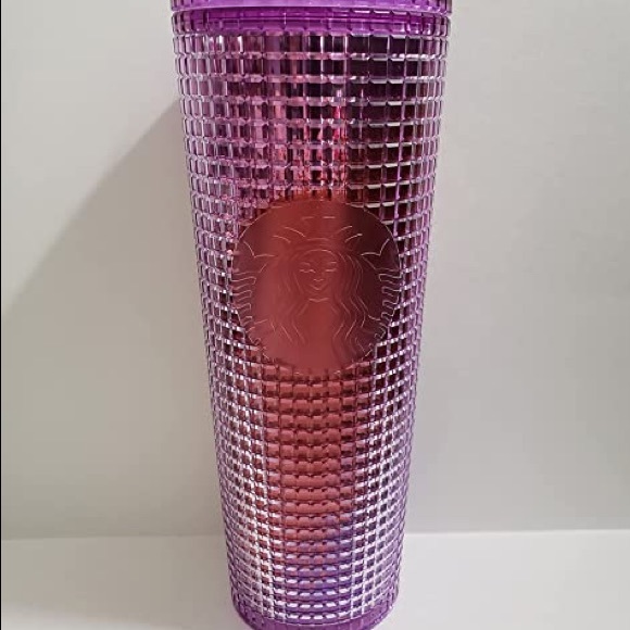 Starbucks 2021 purple grid tumbler - Picture 2 of 2
